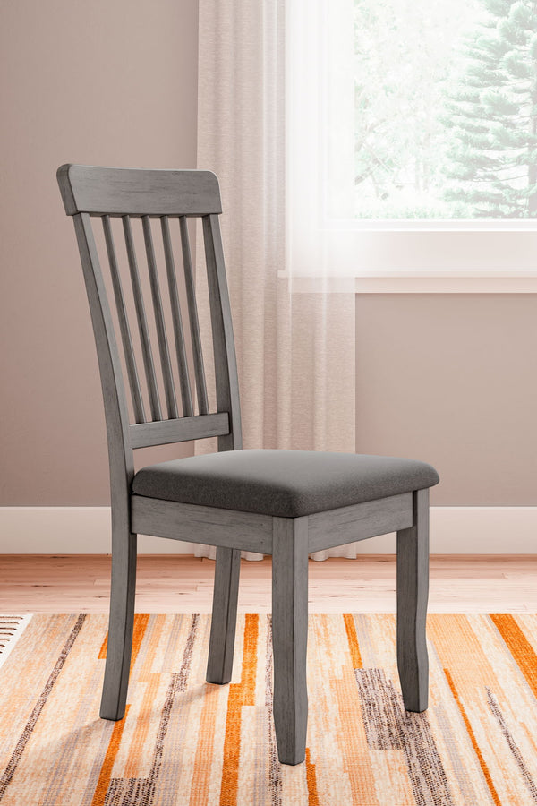 Shullden - Silla de comedor (Juego de 2) - Gris