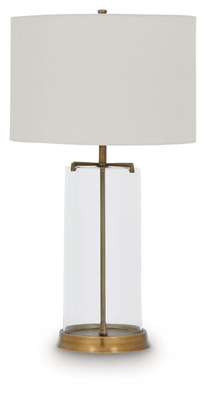 Gizeh - Glass Table Lamp - Clear / Gold Finish