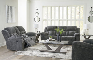 Frohn - Reclining Living Room Set #darkgray #3pc.recliningsofa,recliningloveseatwithconsole,rockerrecliner