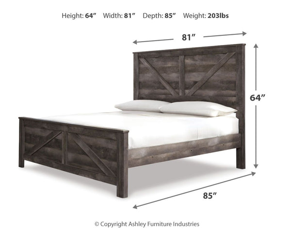 Wynnlow - Crossbuck Panel Bed #king