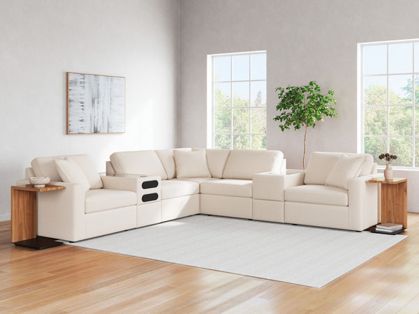 Modmax - 7 Piece Sectional #white #7pc.sectionalwithaudioandstorageconsoles