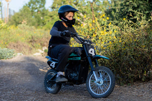 Razor - MX650 Dirt Rocket Off-Road Motocross Electric Ride-On Bike w/ 10 miles Max Operating Range and 17 mph Max Speed - Black/Teal
