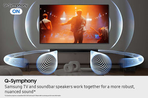 Samsung - B-series HW-B750F 5.1 Ch DTS Virtual:X Soundbar with Subwoofer - Black