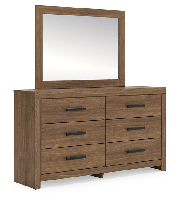 Broachmyn - Six Drawer Dresser #lightbrown #dresser&mirror