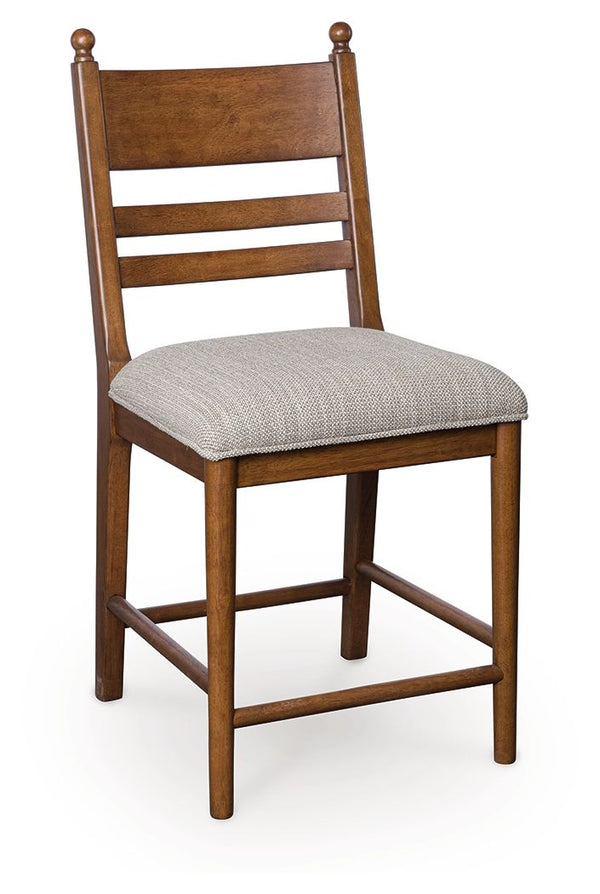 Greddinton - Upholstered Barstool (Set of 2) #lightbrown