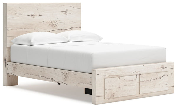 Lawroy - Panel Bed With Storage #full #storagefootboard