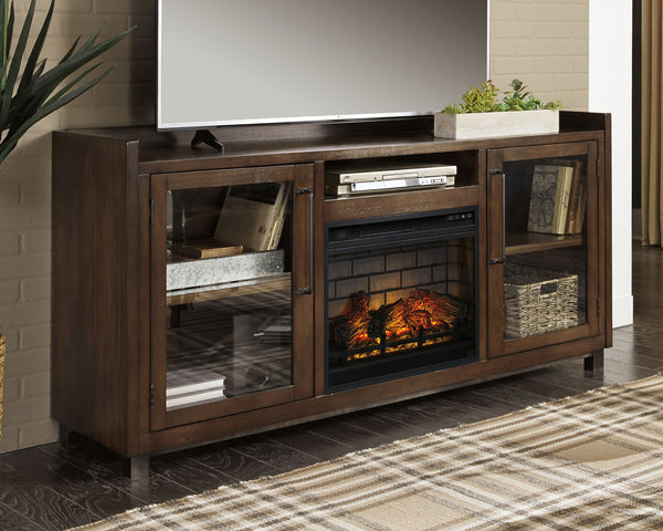 Starmore - TV Stand #2pc.70"tvstandwithfauxfirebrickfireplaceinsert