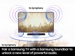 Samsung - HW-S60D 5.0 Channel S-Series All-in-one Soundbar, Dolby Atmos and Q-Symphony - Black