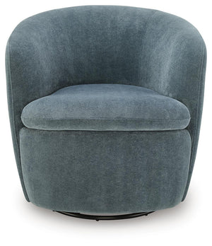 Leemont - Swivel Accent Chair #blue