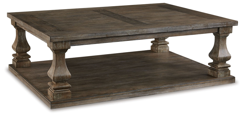 Johnelle - Mesa de centro rectangular - Gris