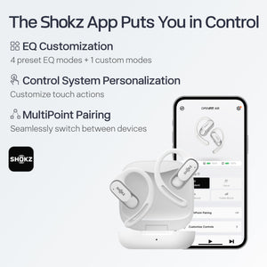 Shokz - OpenFit Air Open-Ear True Wireless Earbuds - White