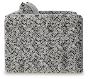 Kenbell - Sillón decorativo - Negro / Blanco
