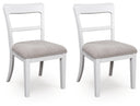 Greddinton - Upholstered Dining Side Chair (Set of 2) #white