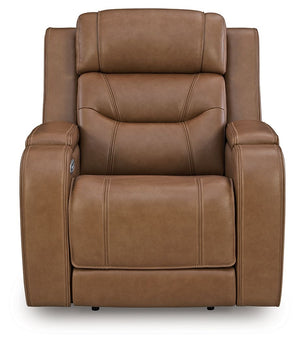 Knightington - Power Recliner With Audio Seating #lightbrown