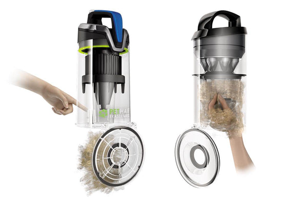 BISSELL - Pet Hair Eraser Turbo Rewind Upright Vacuum - Cobalt Blue and Electric Green