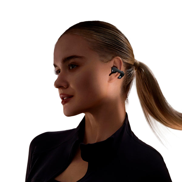 Shokz - OpenDots ONE Open-Ear Clip-On True Wireless Bluetooth Earbuds - Black