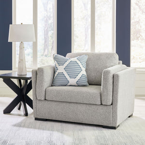 Evansley - Living Room Set #lightgray #2pc.chairandahalf,ottoman