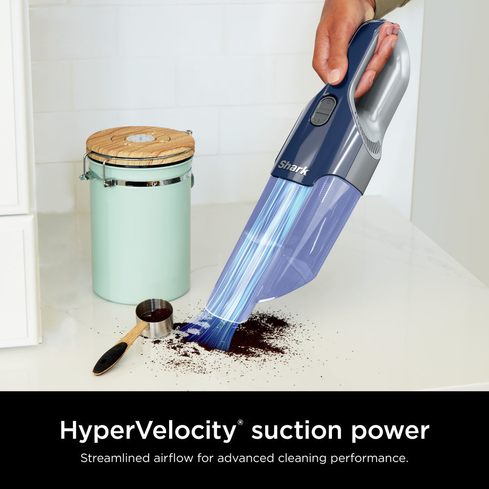 Shark - Cyclone PET Handheld Vacuum with HyperVelocity Suction, PetExtract Hair Tool - Navy Blue
