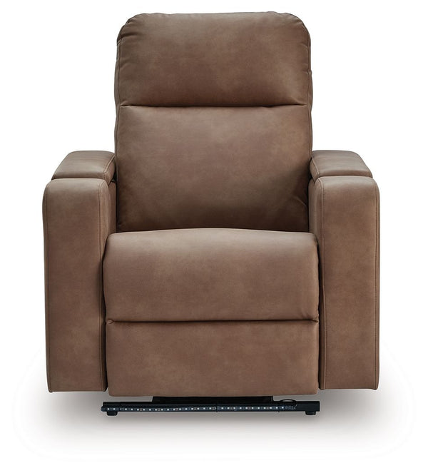 Lorrenton - Sillón reclinable motorizado planeador con sistema de audio - Caramelo