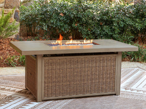 Laguna Heights - Mesa fogonera rectangular - Beige