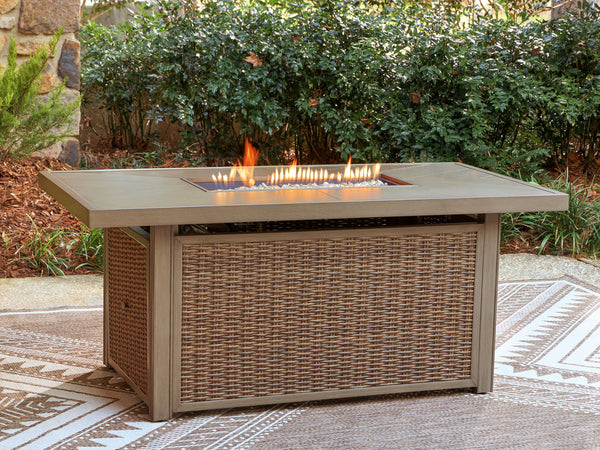 Laguna Heights - Mesa fogonera rectangular - Beige
