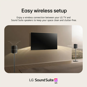 LG - Sound Suite M7 Wireless Spatial Speaker with Wi-Fi and Dolby Atmos - Black