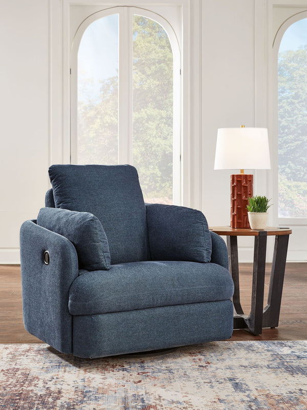 Modmax - Swivel Glider Recliner #blue