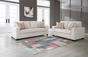 Aviemore - Living Room Set #white #2pc.sofa,loveseat