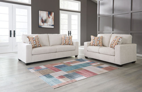 Aviemore - Living Room Set #white #2pc.sofa,loveseat