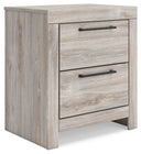 Broachmyn - Two Drawer Night Stand #lightgray