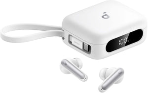 Soundcore - by Anker P41i Bluetooth Wireless In Ear Earbuds with Portable USB-C 3,000mAh Phone Charger (With Lightning Adapter) - White