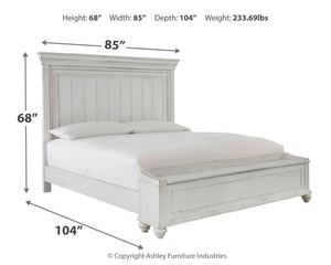 Kanwyn - Panel Bed #king #storagebench