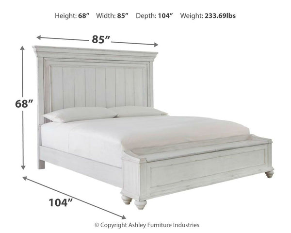 Kanwyn - Panel Bed #king #storagebench
