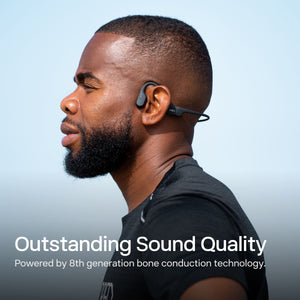 Shokz - OpenRun Mini Wireless Bone Conduction Open-Ear Bluetooth Endurance Headphones (USB-Charging) - Black