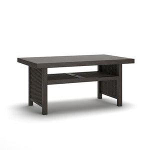 Mesa Valley - Rectangular Multi-Use Table With Umbrella Option - Dark Brown