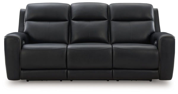 5Z-Comfort - Relaxation - Power Reclining Sofa With Adj Headrest #black