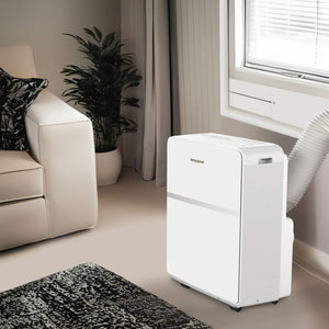 Whirlpool - 200 Sq. Ft. 8,000 BTU Portable Air Conditioner - White