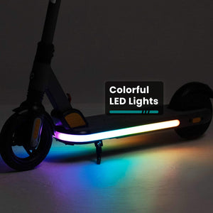 GoTrax - XR Glow Electric Scooter w/ 11mi Max Operating Range & 10mph Max Speed - Black