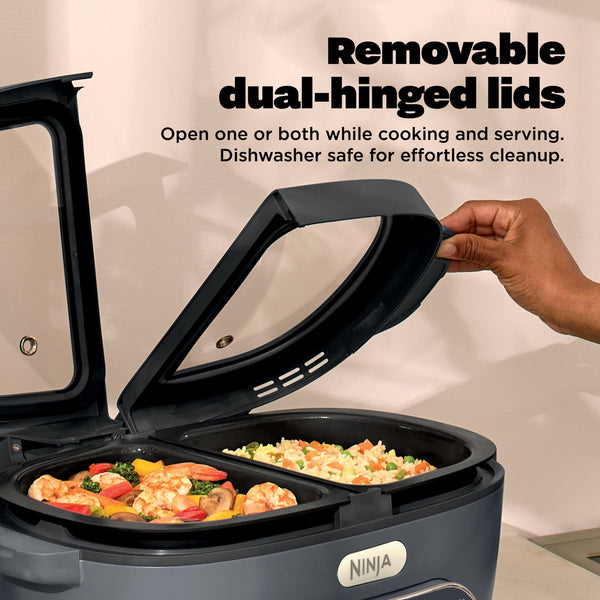 Ninja - MultiPot XL 12-in-1 DualZone Multicooker - Cyberspace