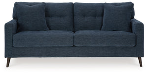 Bixler - Living Room Set #blue #3pc.sofa,loveseat,chair
