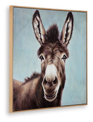 Landerton - Arte de pared - Marrón / Azul / Blanco
