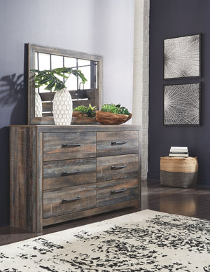 Drystan - Bedroom Set #beige #5pc.panelheadboard,dresser,mirror,chest,nightstand #king