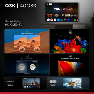 TCL - 40" Class Q3K Series 1080P FHD QLED Smart TV with Google TV (2025)