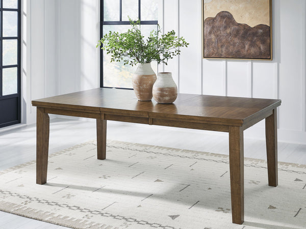 Urbinforte - Mesa de comedor extensible Butterfly - Marrón claro