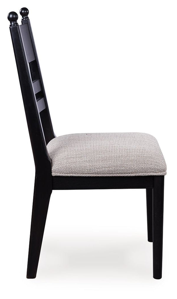 Greddinton - Dining Upholstered Side Chair (Set of 2) #black