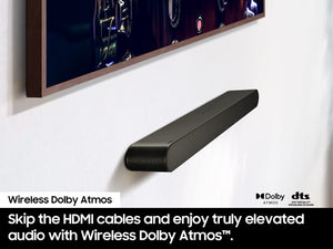 Samsung - HW-S60D 5.0 Channel S-Series All-in-one Soundbar, Dolby Atmos and Q-Symphony - Black