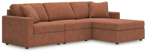 Modmax - 3 Piece Sectional #lightbrown #3pc.sectionalwithrafcornerchaise|3pc.sectionalsofawithrafcornerstoragechaise