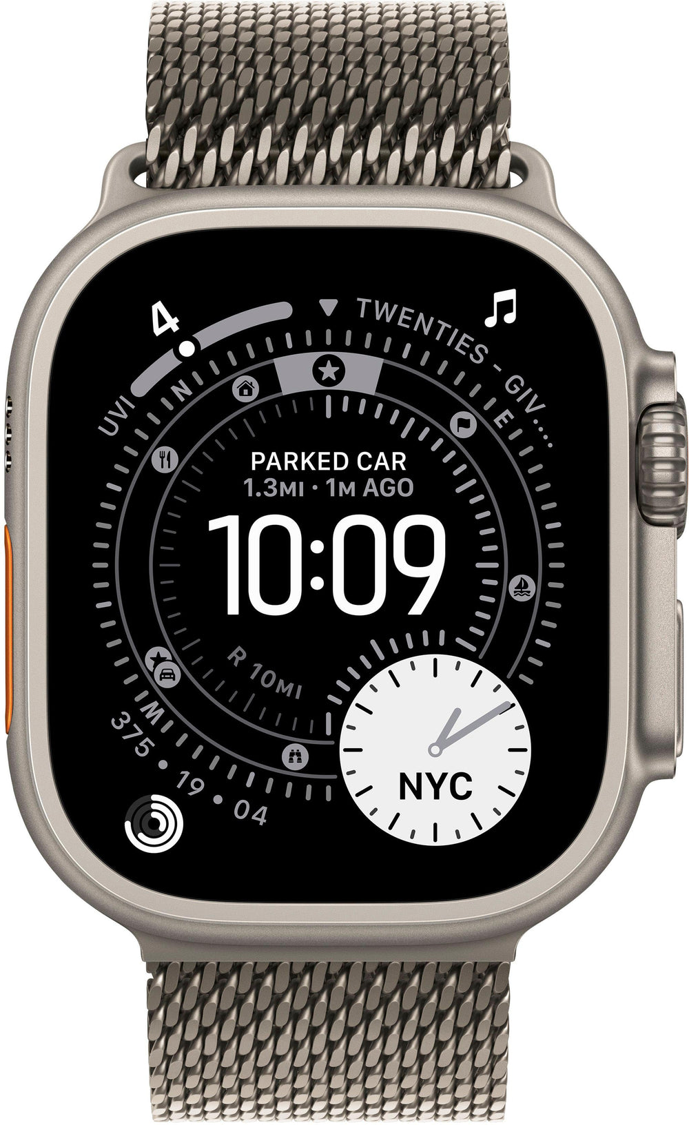 Apple Watch Ultra 3 (GPS+Cellular) 49mm Titanium Case with Titanium Milanese Loop - Small - Natural - (2025)