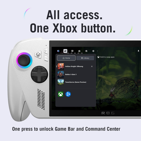 ROG Xbox Ally 7" FHD 120Hz Gaming Handheld, 3-Month Xbox Game Pass Premium, AMD Ryzen Z2 A, 16GB RAM, 512GB SSD
