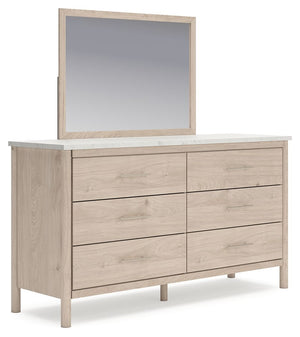 Cadmori - Six Drawer Dresser #beige #dresser&mirror